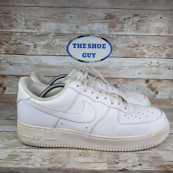 Nike Other - Nike Mens Sz 11.5 Air Force One AFL Low White Leather Sneaker Shoes 315122-111